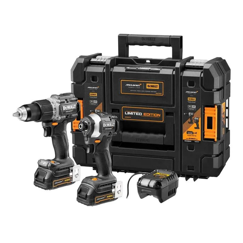 Kit MClaren Dewalt Edicion Limitada Taladro + Atornillador + Pulidora Dck200me2gt-b3
