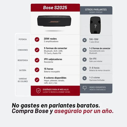 Bocina BOSE S2025 Calidad Real - 90% Descuento